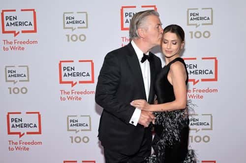 Alec Baldwin and Hilaria Baldwin attend the 2023 PEN America Literary Gala at American Museum of Natural History on May 18, 2023 in New York City.