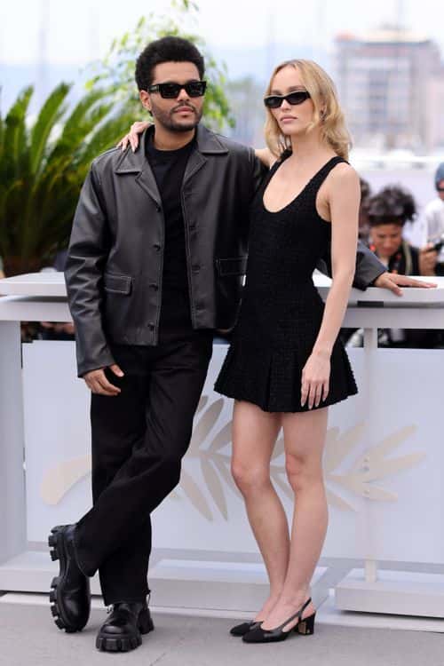 Abel 'The Weeknd' Tesfaye and Lily-Rose Depp attend 