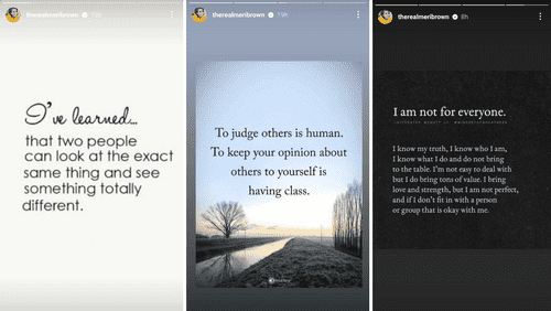 'Sister Wives' star Meri Brown's Instagram stories (Instagram/@therealmeribrown)