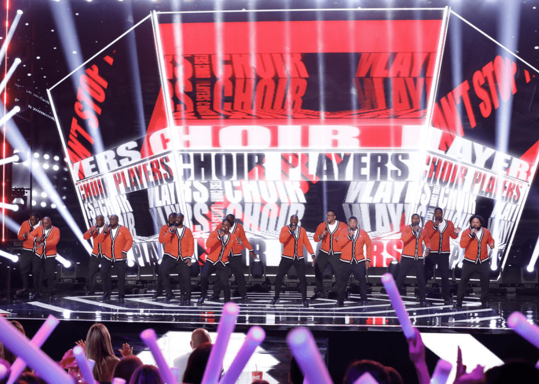 Players Choir perform during 'AGT' Live Show (NBC)