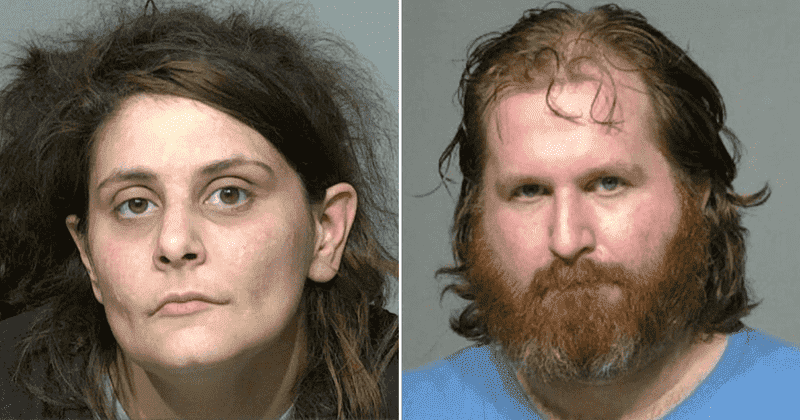 Katie Koch, 34, and Joel Manke, 38, are facing a raft of serious charges for allegedly imprisoning the two children in their Milwaukee home for years (Milwaukee County Sheriff)
