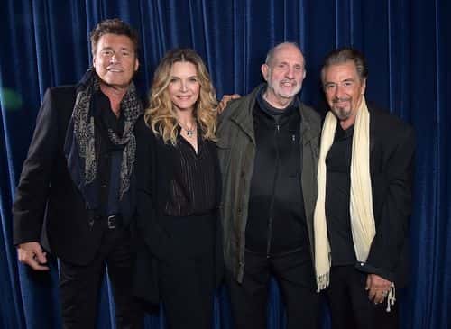 Steven Bauer, Michelle Pfeiffer, Brian De Palma and Al Pacino attend the 
