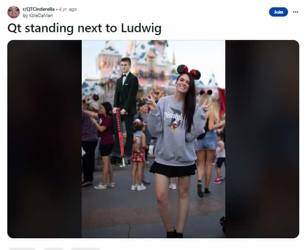 QTCinderella's fans post on Reddit (@Kolademan/Reddit)