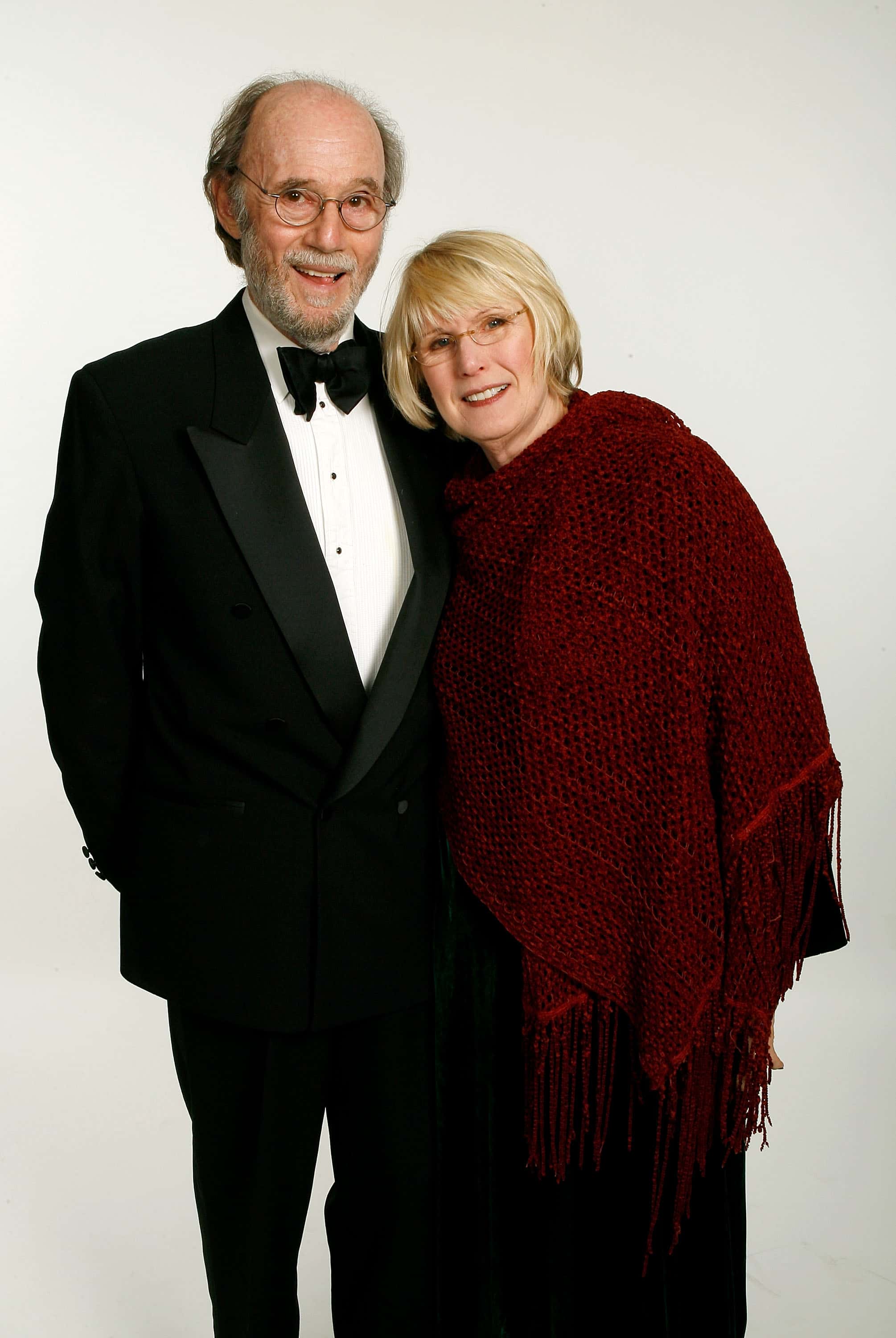 EXCLUSIVE ACCESS.  Producer Burt Metcalfe and wife, actress Jan Jorden, pose in the portrait studio during the 59th annual Directors Guild Of America Awards held at Hyatt Regency Century Plaza on February 3, 2007 in Los Angeles, California.