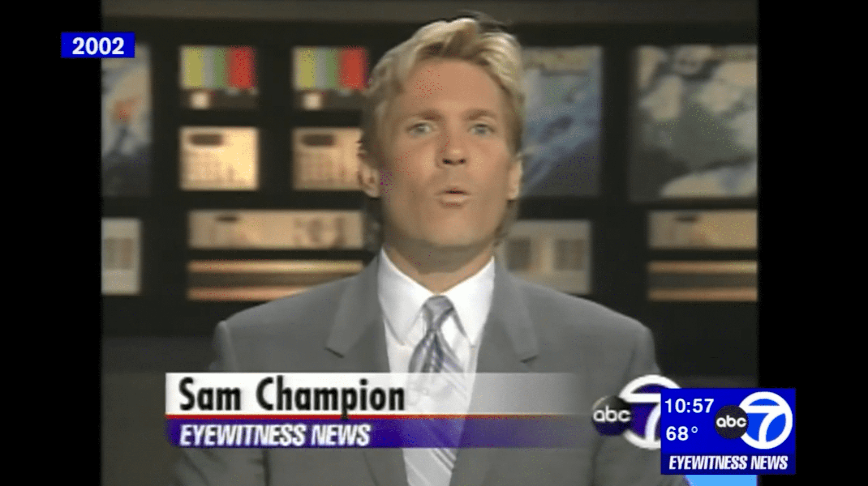 Sam Champion clip from ABC News desk 20 years ago surprises his fans (@samchampion/Instagram)
