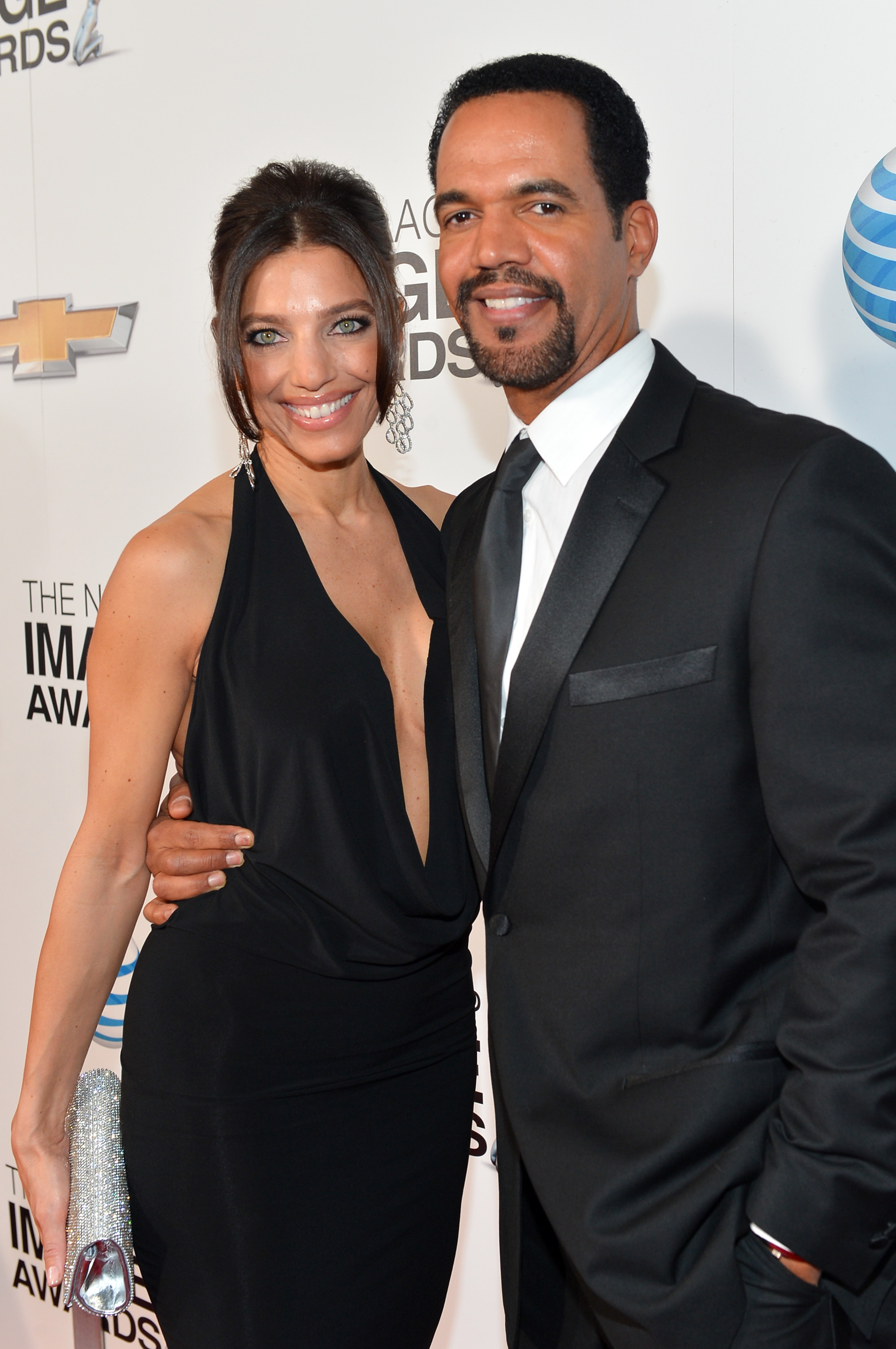 Actor Kristoff St. John (R) and guest attend the 44th NAACP Image Awards at The Shrine Auditorium on February 1, 2013, in Los Angeles, California. (Getty)