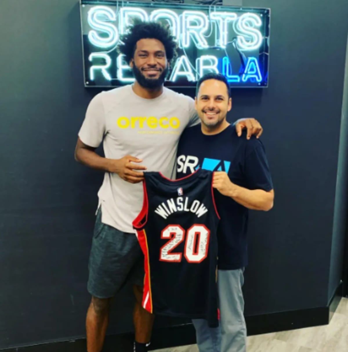 Justise Winslow, who played for the Portland Trail Blazers, paid a visit to Dr. Pat in 2019, according to the Hollywood doc's Instagram.(@drpat_srla/instagram)
