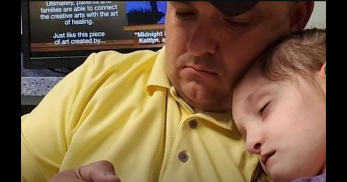 Last month Kynadee had 25 seizures and spent 30 days in the hospital, where she was put on a ventilator. (WFAA/YouTube)