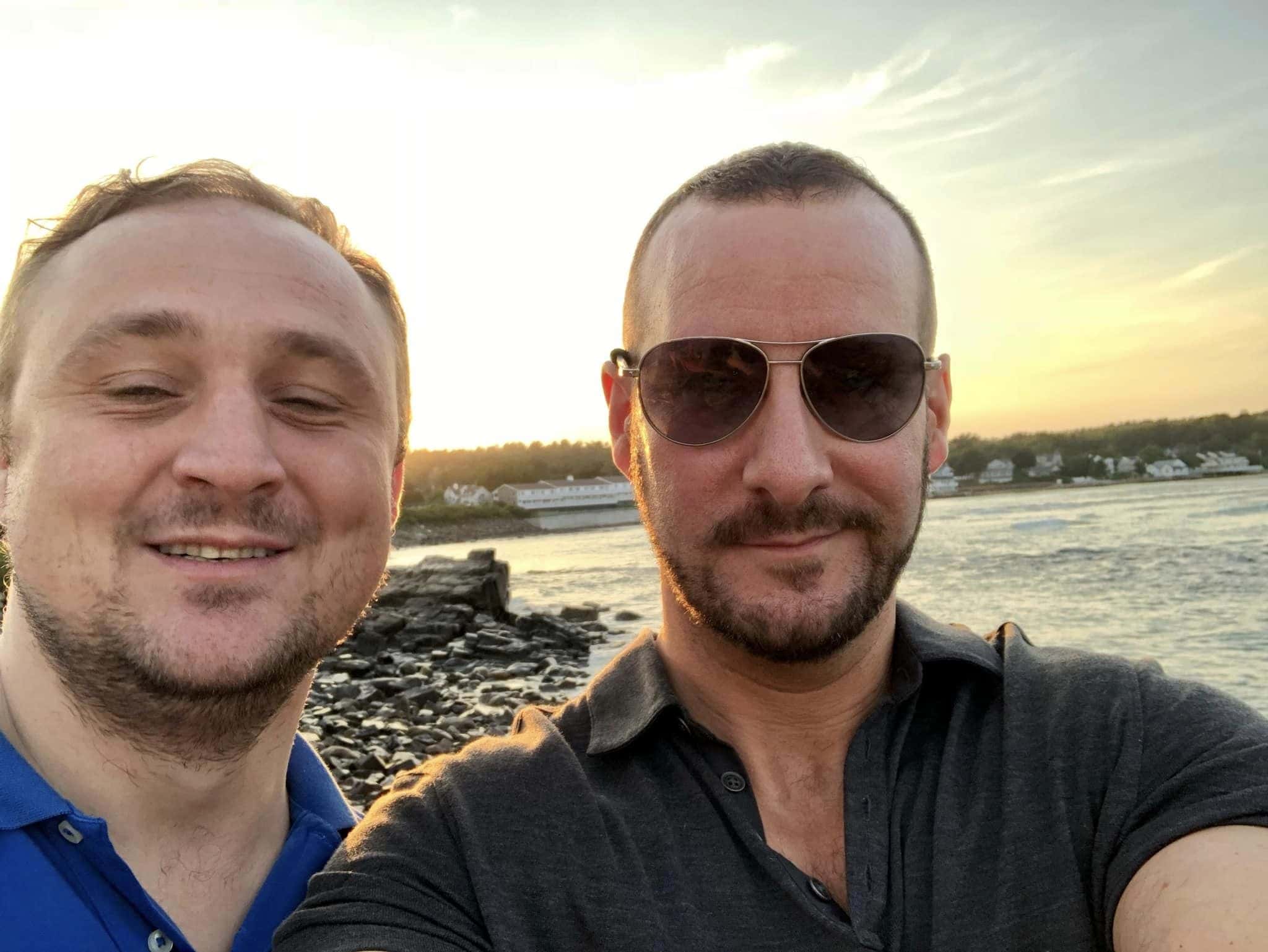 (L-R) Beau Mann and Jason J Abate (Jason J Abate/Facebook)