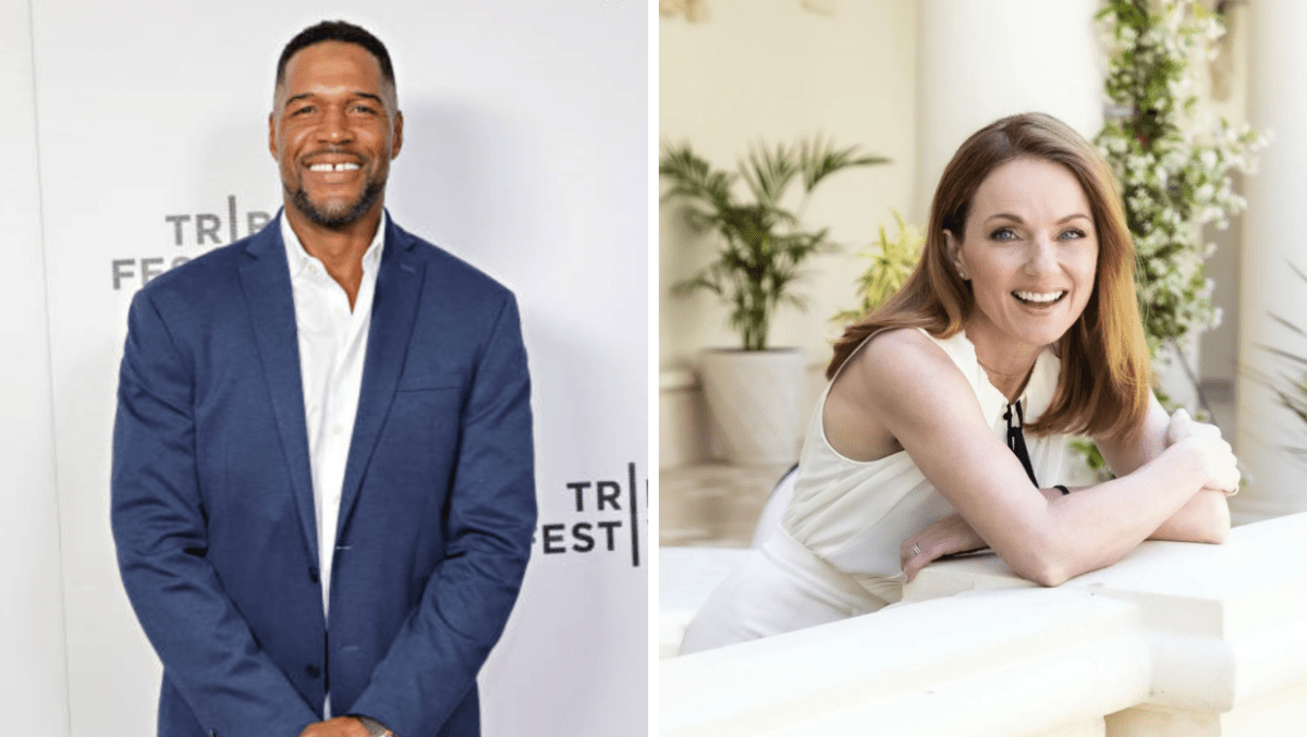 Michael Strahan recently interviewed Spice Girl  Geri Halliwell-Horner on 'GMA' (Getty Images & @gerihalliwellhorner/Instagram)