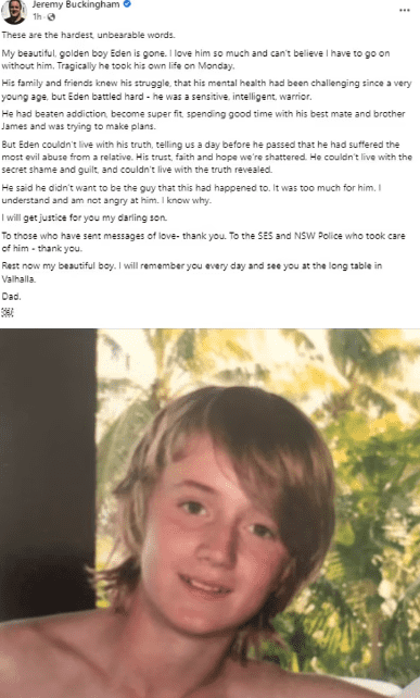 (Facebook/Jeremy Buckingham)