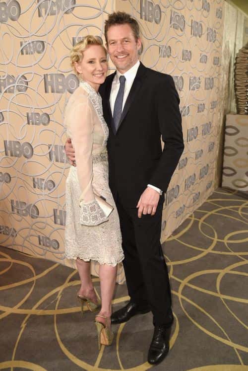 Actress Anne Heche and James Tupper attend HBO's Official Golden Globe Awards After Party at Circa 55 Restaurant on January 8, 2017 in Beverly Hills, California.