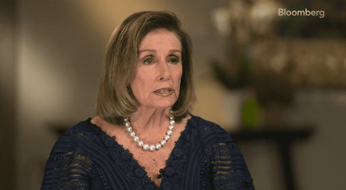 Nancy Pelosi spoke about Donald Trump and Republicans in a Bloomberg interview (Bloomberg)