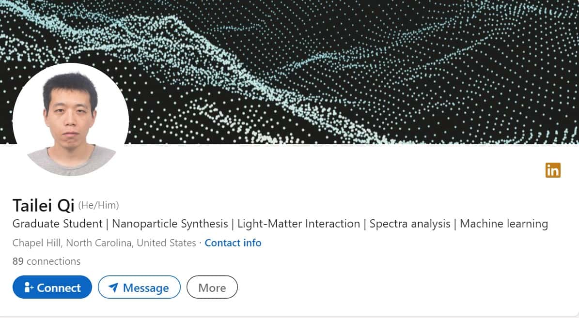 Tailei Qi's LinkedIn profile (LinkedIn/Tailei Qi)