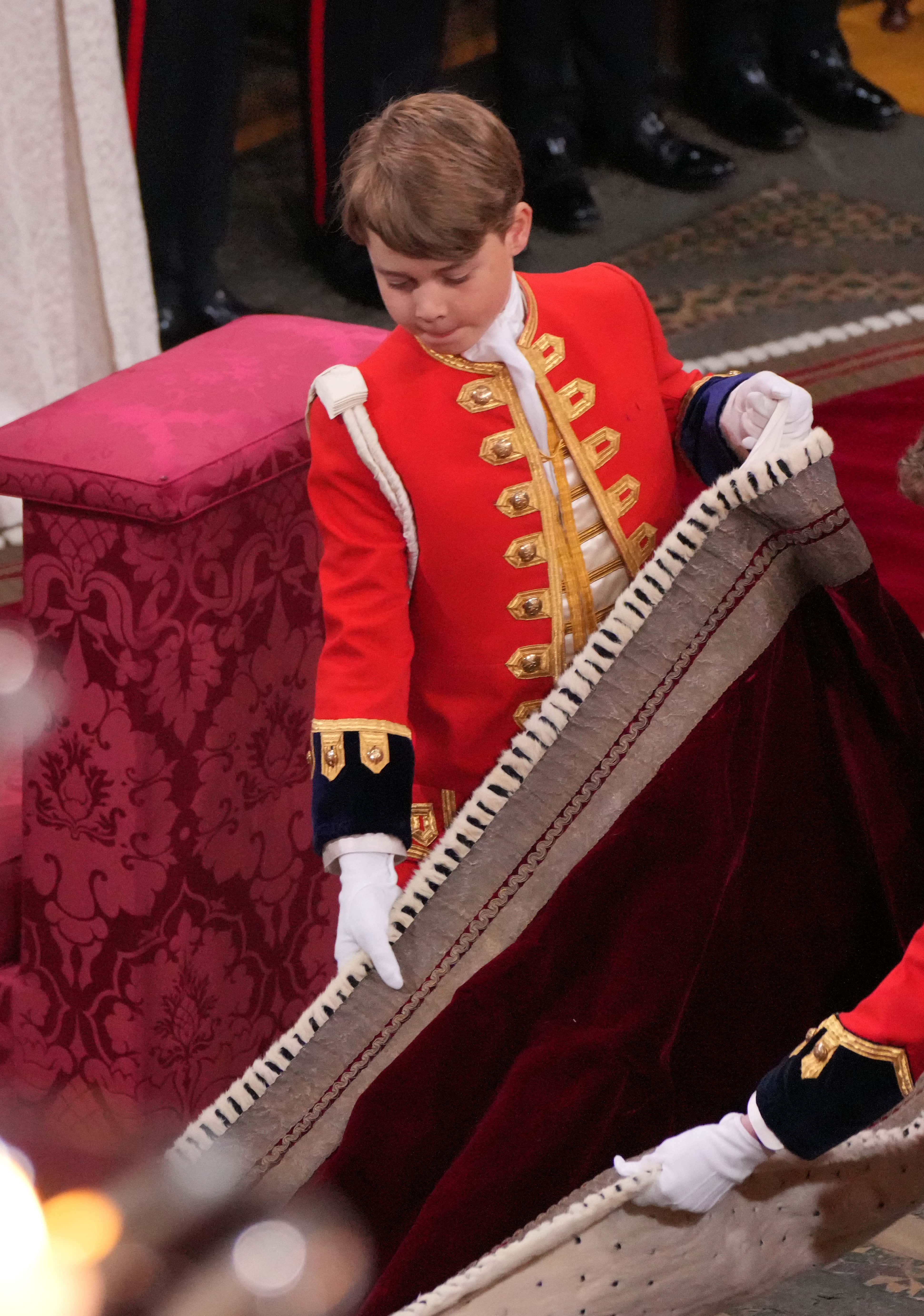 Prince George had a starring role with page boys (Getty Images)
