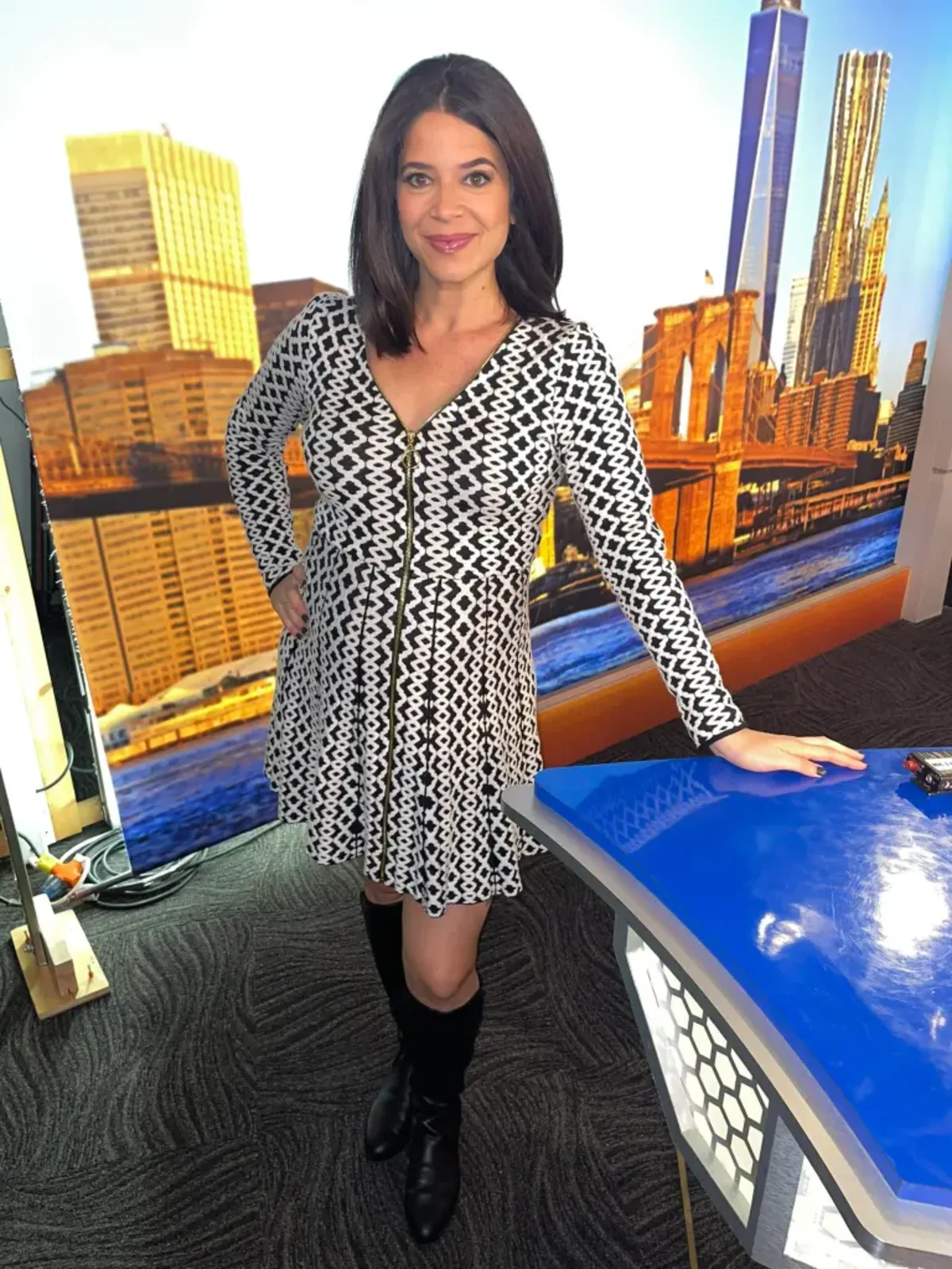 Rebecca Solomon is with her husband and 8-month-old baby in the country visiting family and friends for the Jewish holidays (RebeccaSolomonTV / X)