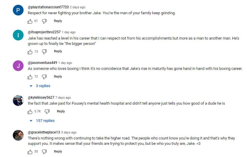 Comments on Jake Paul and Logan Paul (@bs w podcast/YouTube)