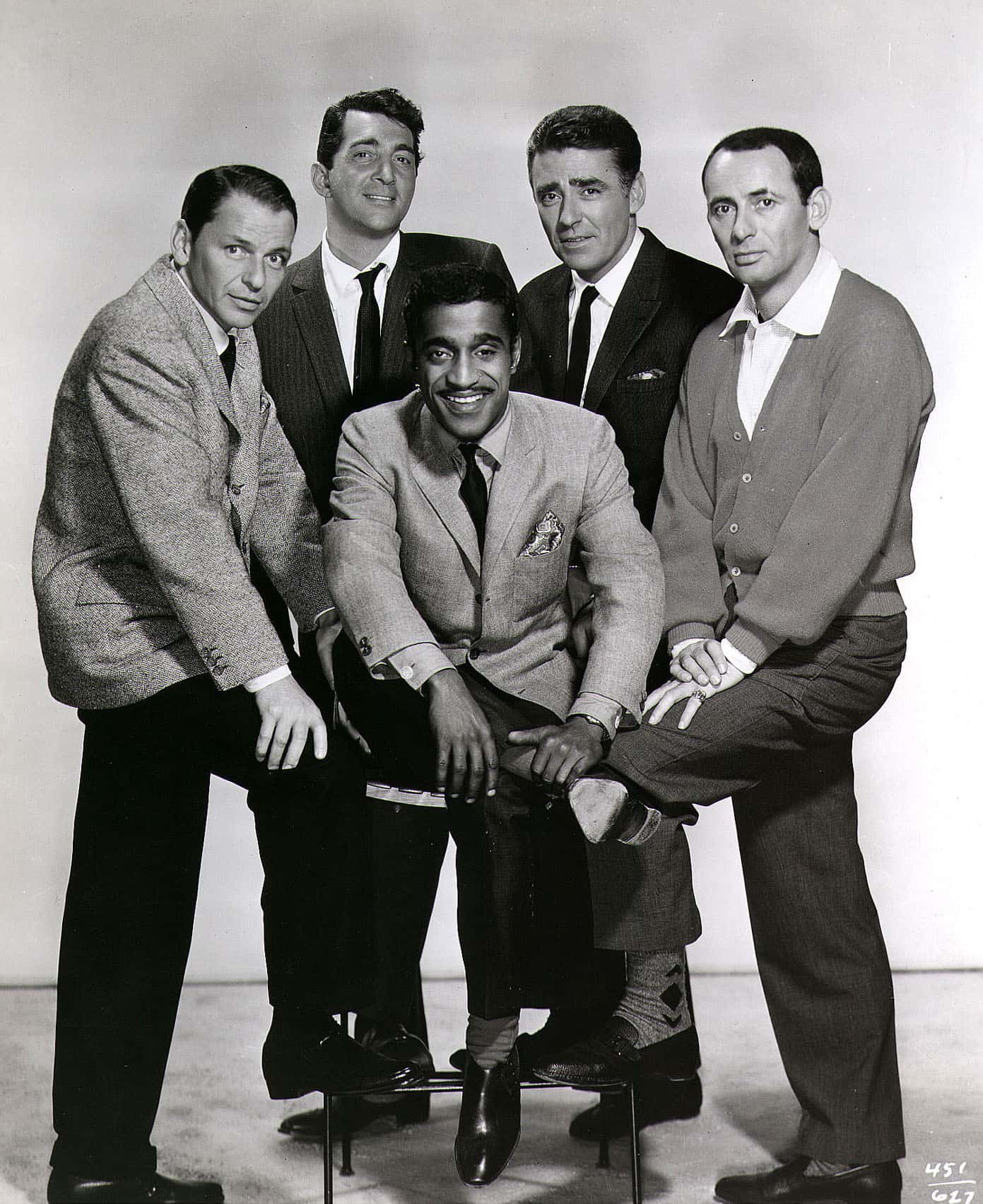 An undated promotional photo of the ''Rat Pack'', (from left)Frank Sinatra, Dean Martin, Sammy Davis Jr., Peter Lawford and Joey Bishop.