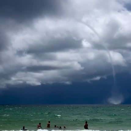 The Waterspout occurred at Panhandle is the fifth waterspout formation in the country (@Merv Pilgrim/Twitter)