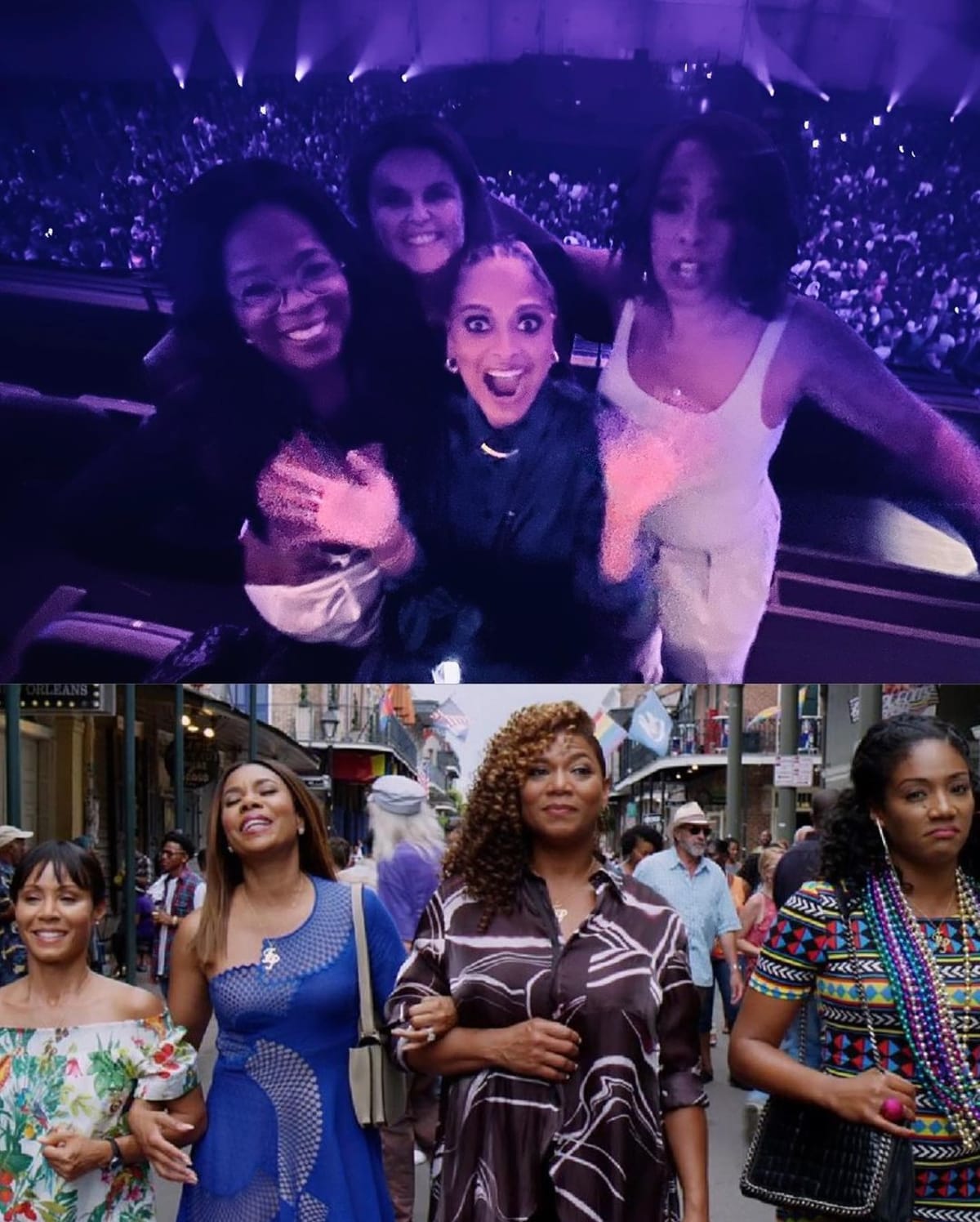 Gayle King posted a comparison of her own squad next to the one from the 2017 film 'Girls Trip' (@gayleking/Instagram)
