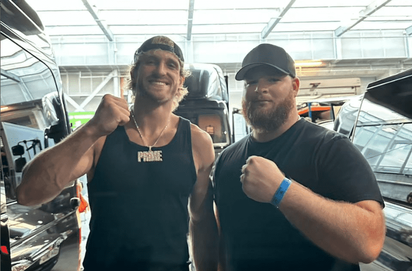 Logan Paul along with Chance the bouncer (@chance_3141/Instagram)