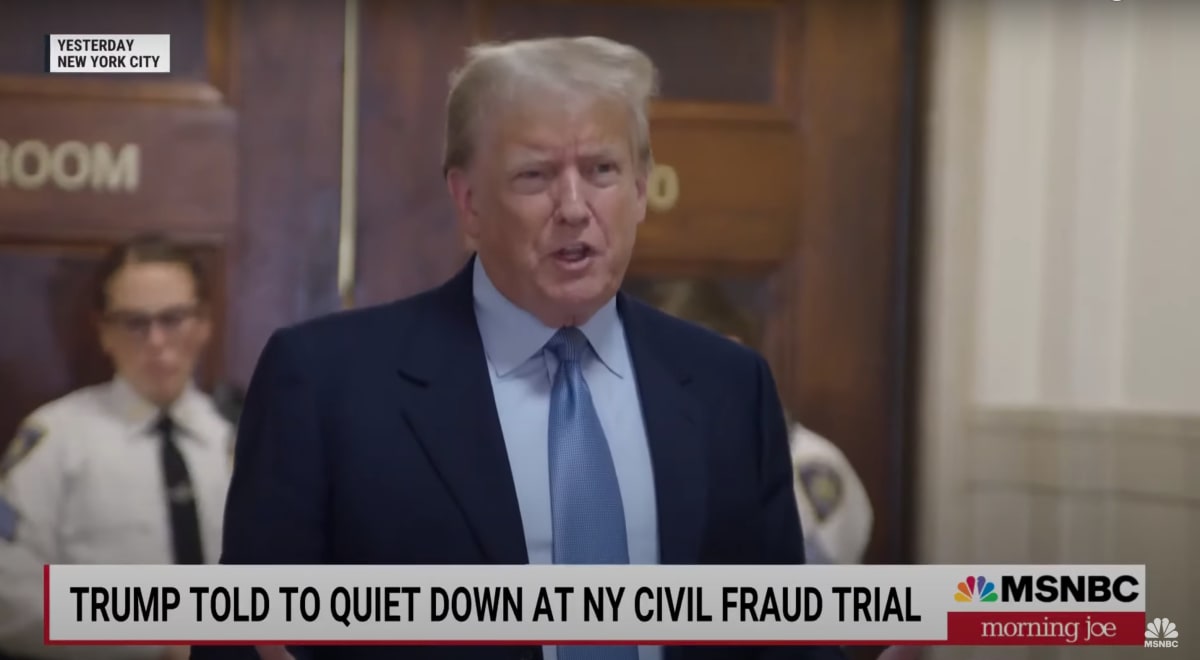 Former Donald Trump told the press that he couldn't campaign because he was 