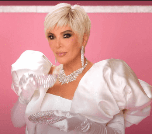 Kris Jenners look in 'Mother' music video (Vevo screenshot/Meghan Trainor)