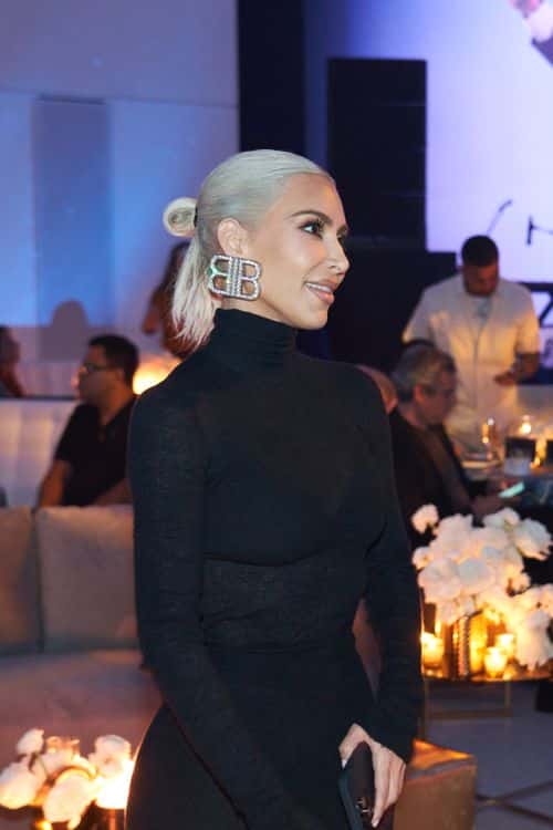 Kim Kardashian attends JR Ridinger Celebration Of Life at Faena Forum on October 08, 2022 in Miami Beach, Florida.