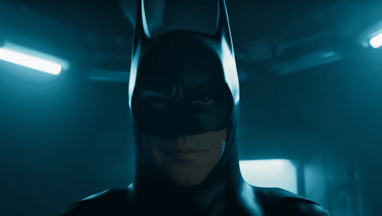 Michael Keaton as the Batman in a still from official trailer of 'The Flash' (@dctheflash/Instagram)