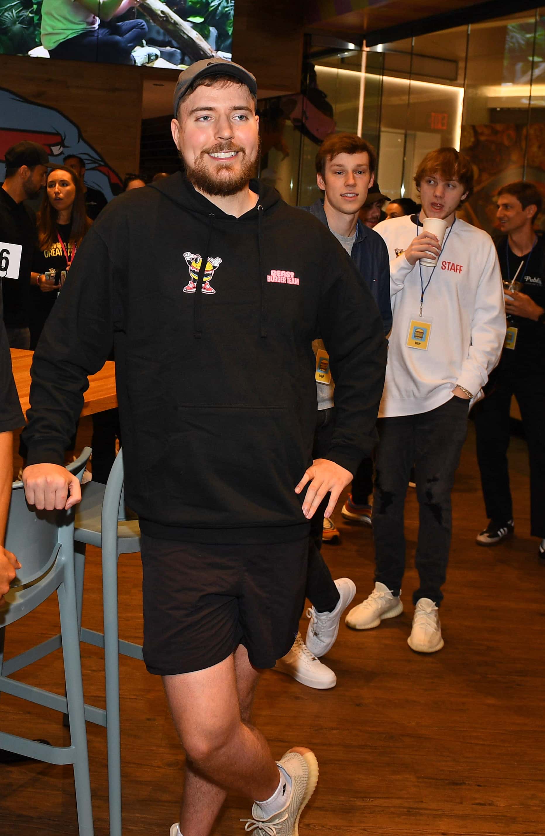 Global YouTube star MrBeast attends the launch of the first physical MrBeast Burger Restaurant at American Dream on September 4, 2022 in East Rutherford, New Jersey.