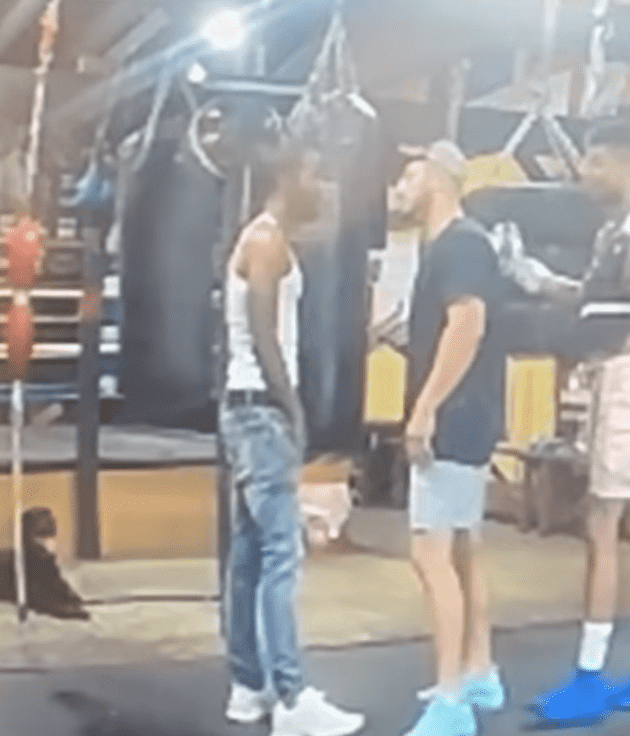 David Kaminsky attempted to break the fight apart (@bluefasebabyy/Instagram)