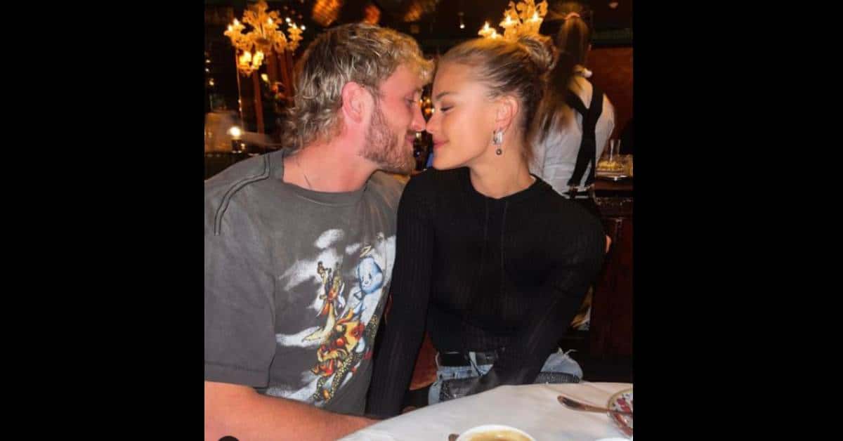 Logan Paul with his girlfriend Nina Agdal (ninaagdal/ Instagram)