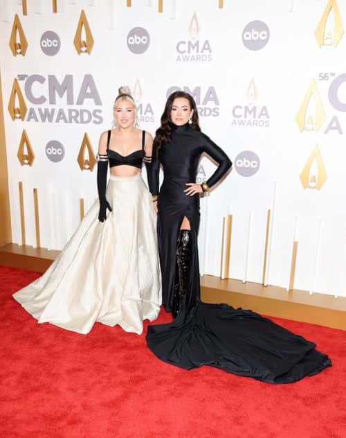 Maddie & Tae at CMA 2022 in Nashville, Tennessee. (getty images)