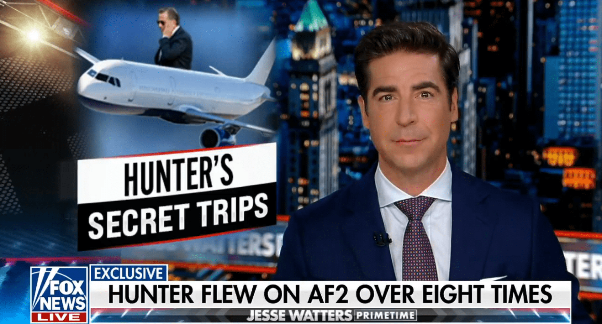 Jesse Watters provides an extensive report on 'Primetime' uncovering Hunter Biden's secret trip when Joe Biden was VP (YouTube/Fox News)