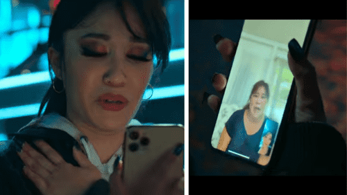 Brandi Chun talking with her mother after winning Netflix's 'Dance 100' (Netflix)