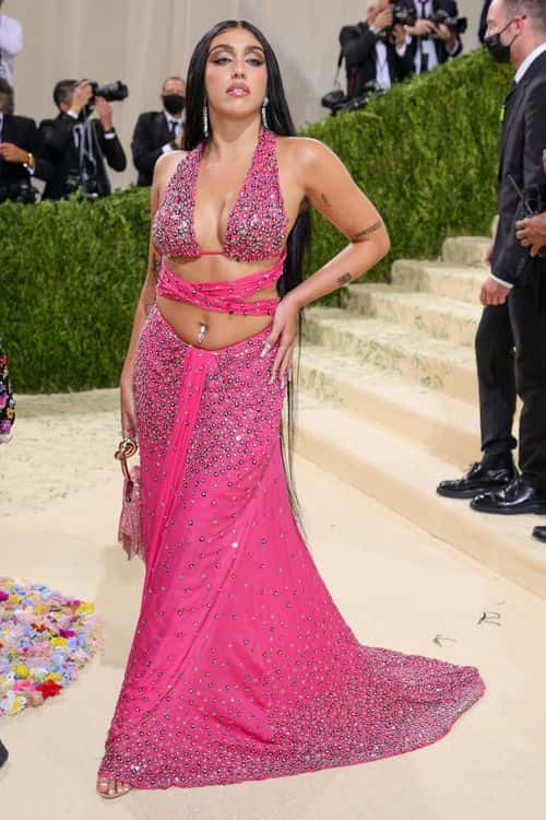 Lourdes Leon attends The 2021 Met Gala Celebrating In America: A Lexicon Of Fashion at Metropolitan Museum of Art on September 13, 2021 in New York City.