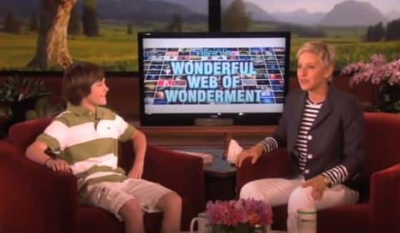 Greyson Chance's initial appearance on the show ( Greyson Chance screenshot / YouTube)