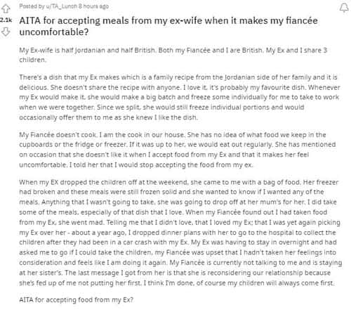 The post shared by the user (ReddIt/ u/TA_Lunch)