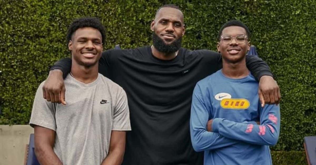 LeBron James' younger son Bryce (R) shares a heartfelt post with brother Bronny James amid cardiac arrest scare (bronny/Instagram)