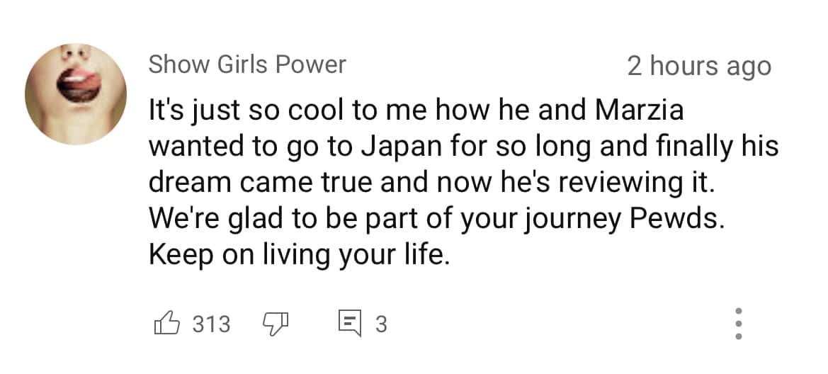 Comment section from PewDiePie's video on YouTube (@PewDiePie/Youtube )