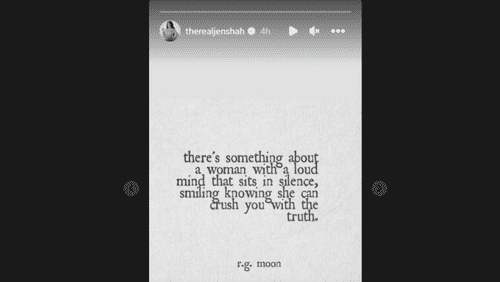 Jen Shah shares cryptic message via Instagram Story (Instagram/therealjenshah)