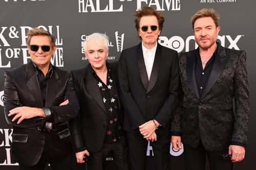 (L-R) Roger Taylor, Nick Rhodes, John Taylor, and Simon Le Bon of Duran Duran attend the 37th Annual Rock & Roll Hall of Fame Induction Ceremony at Microsoft Theater on November 05, 2022 in Los Angeles, California.