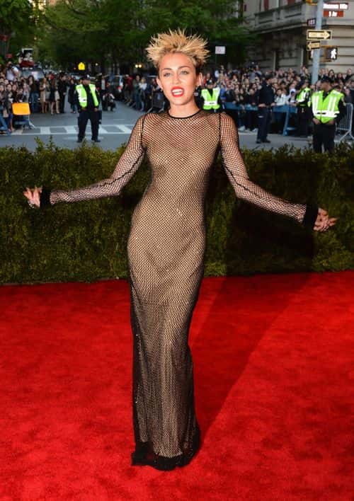 Miley Cyrus attends the Costume Institute Gala for the 