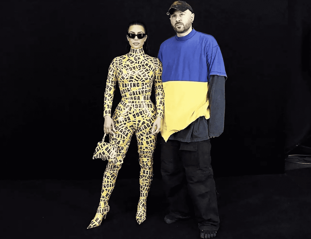 Kim Kardashian with Demna Gvasalia (Best Image/Backgrid)