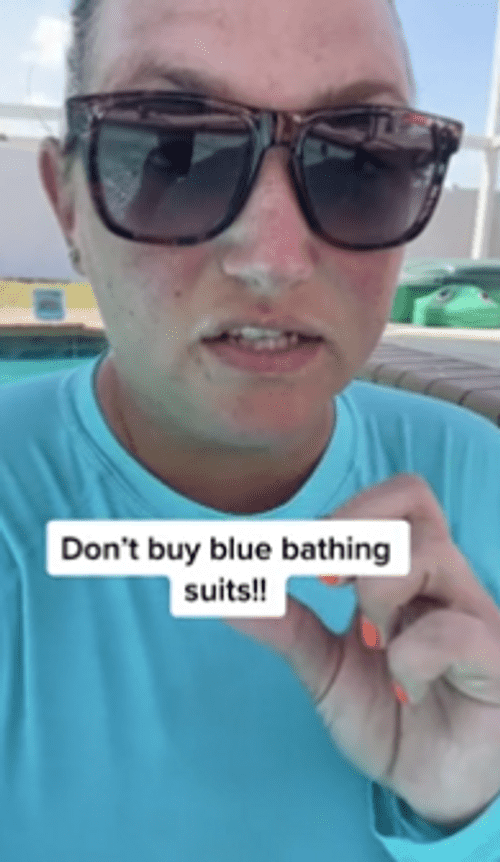 Nikki Scarnati warns to never buy blue bathing suits for kids
