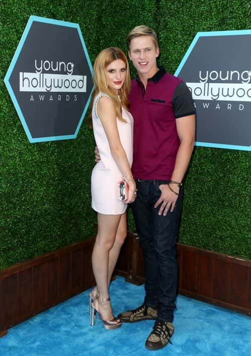 Actress Bella Thorne (L) and Tristan Klier attend the 2014 Young Hollywood Awards brought to you by Samsung Galaxy at The Wiltern on July 27, 2014 in Los Angeles, California.