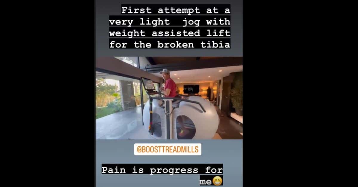 Jeremy Renner Jogs in new health update (Jeremy Renner/ Instagram)