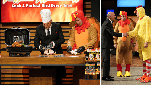 Entrepreneurs Kirk Hyust and Brian Halasinski and Shark Kevin O'Leary in 'Shark Tank' Season 14 episode 2 (ABC)