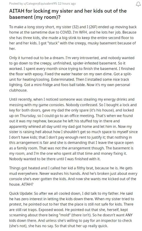 Reddit post (Reddit)