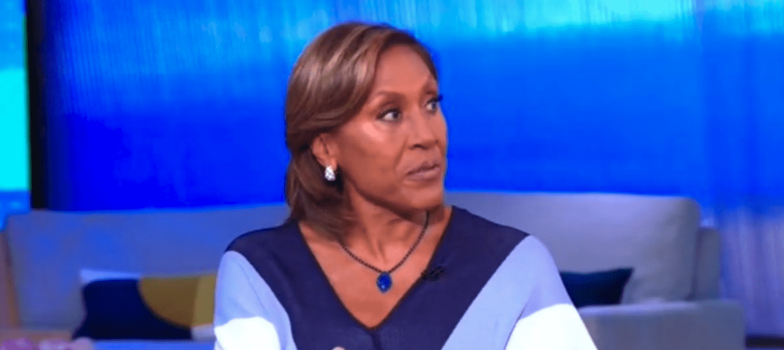 Robin Roberts teared up a little on 'GMA' while discussing details about her upcoming wedding (ABC)